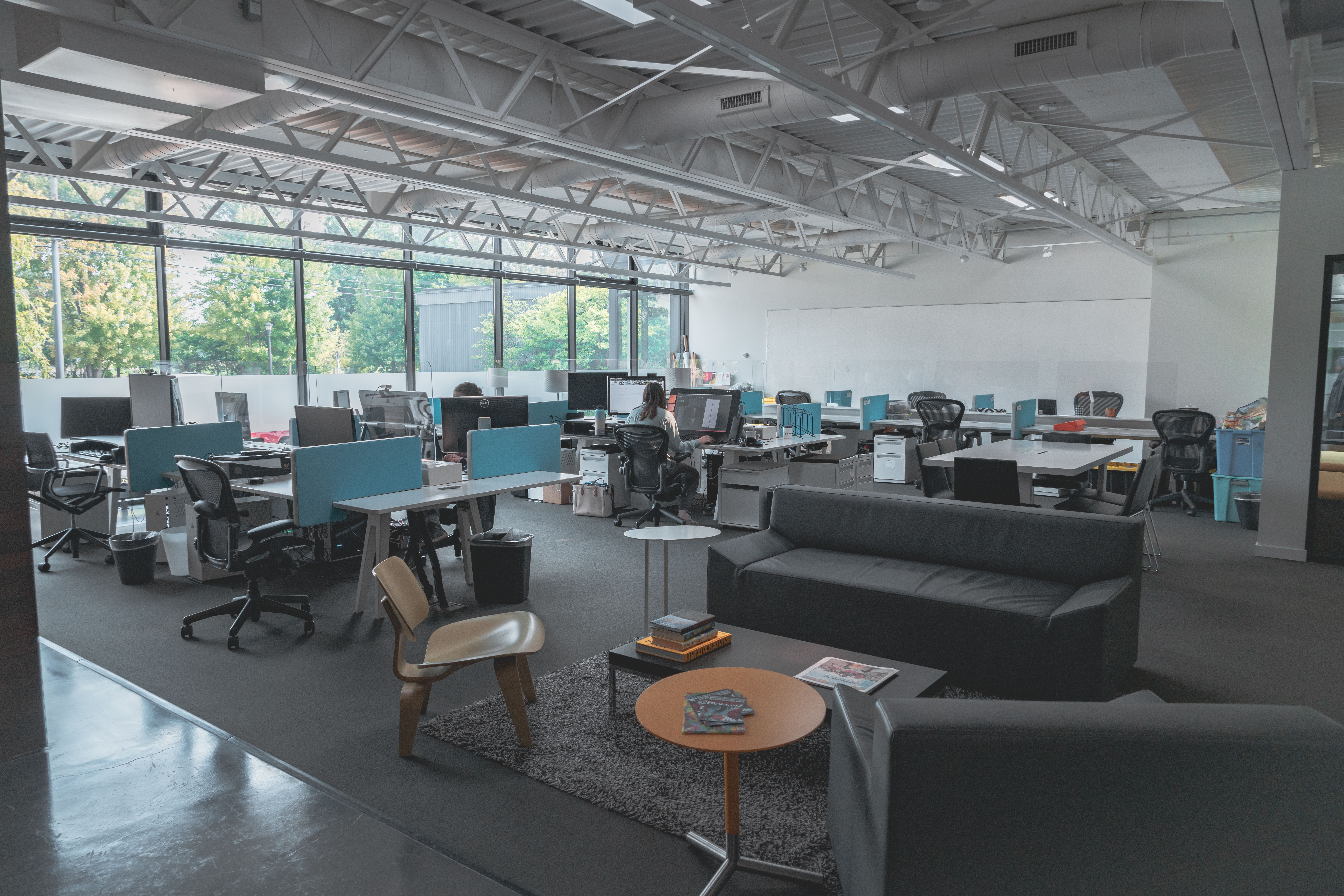 Modern office space professionally installed